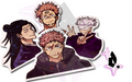 'Jujutsu Kaisen' Fan Art Stickers