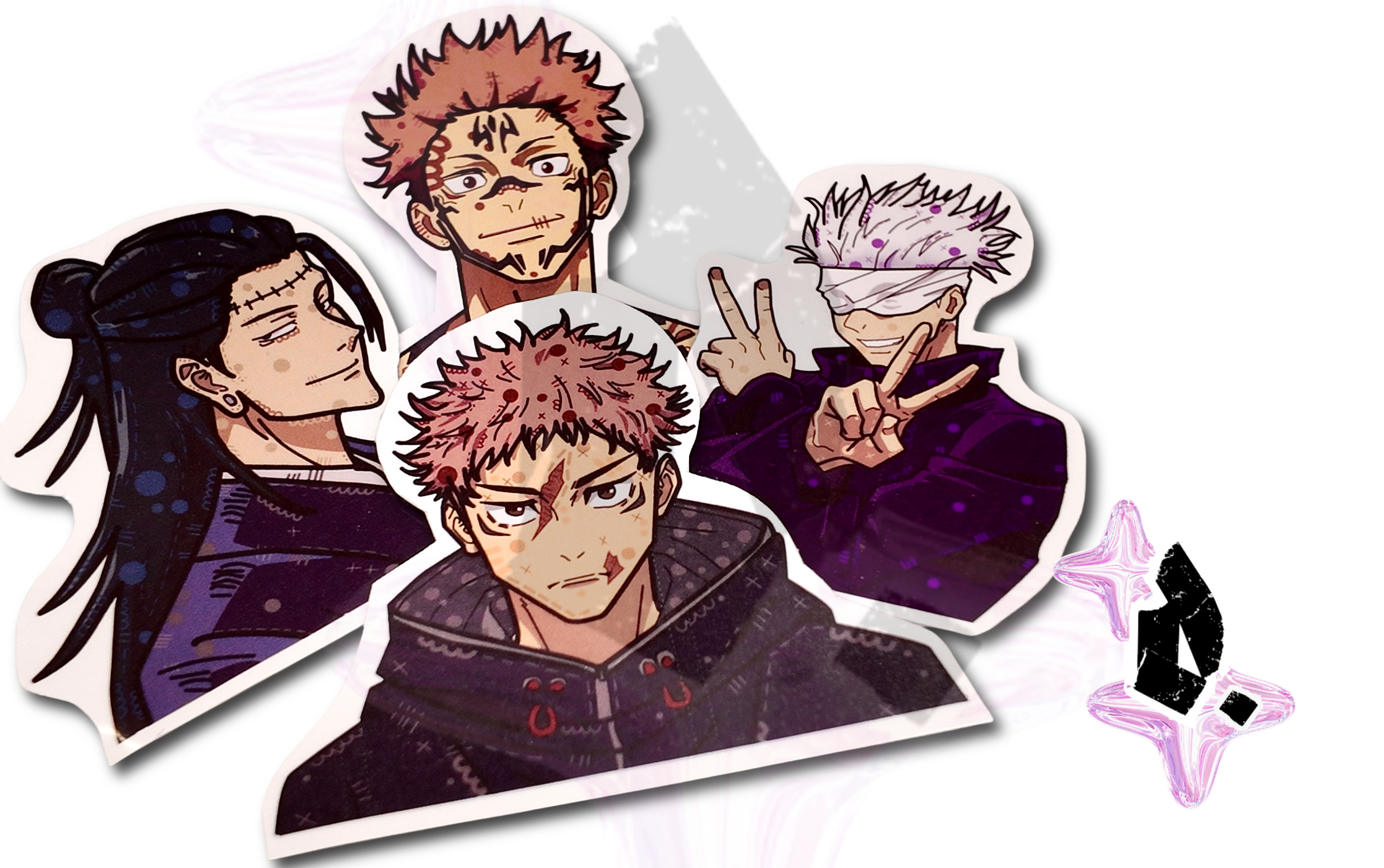 'Jujutsu Kaisen' Fan Art Stickers
