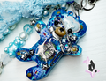 'Teddy' Custom Bag Charm (Blue)