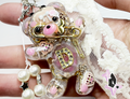 'Teddy' Custom Bag Charm (Cream)