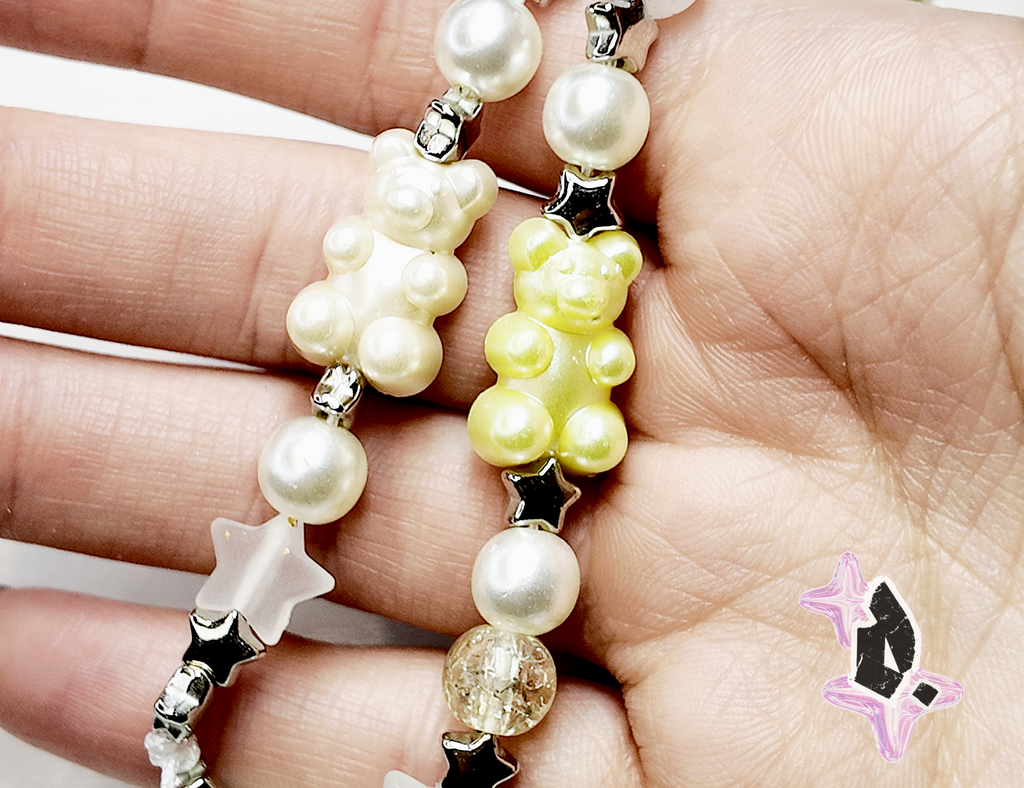 'Teddy' Custom Bag Charm (Cream)