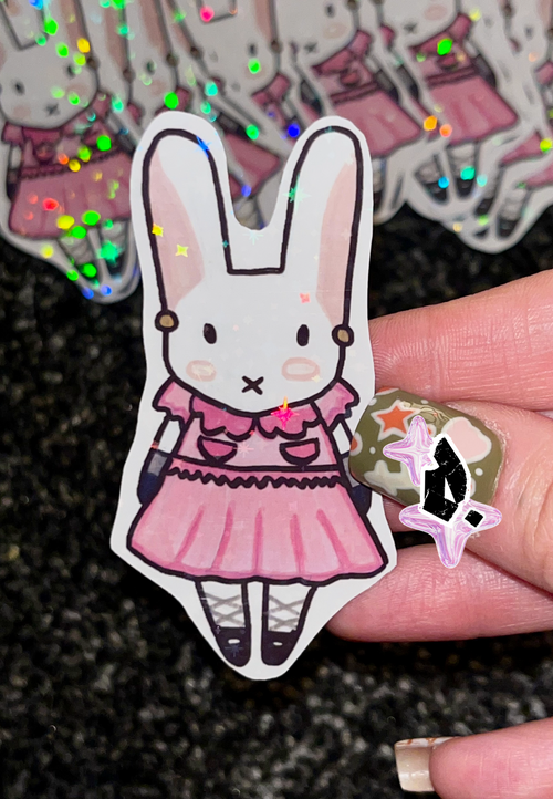 'Bunny' Holographic Sticker
