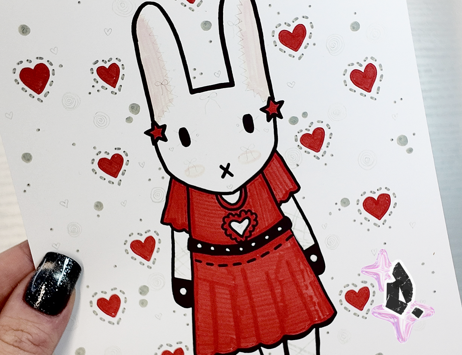 'Ballerina Bunny' A5 Print